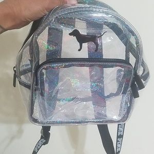Victoria Secret PINK mini glitter back pack bag
